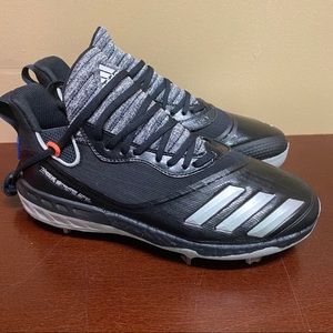Adidas Icon V Speed Black Baseball Cleats Size 8.5